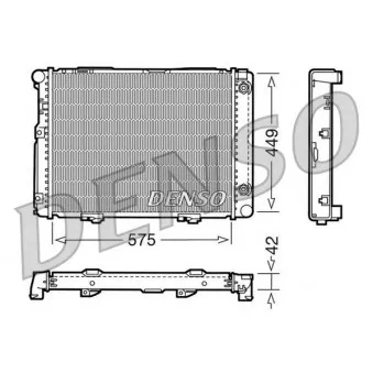 Radiateur, refroidissement du moteur DENSO DRM17060