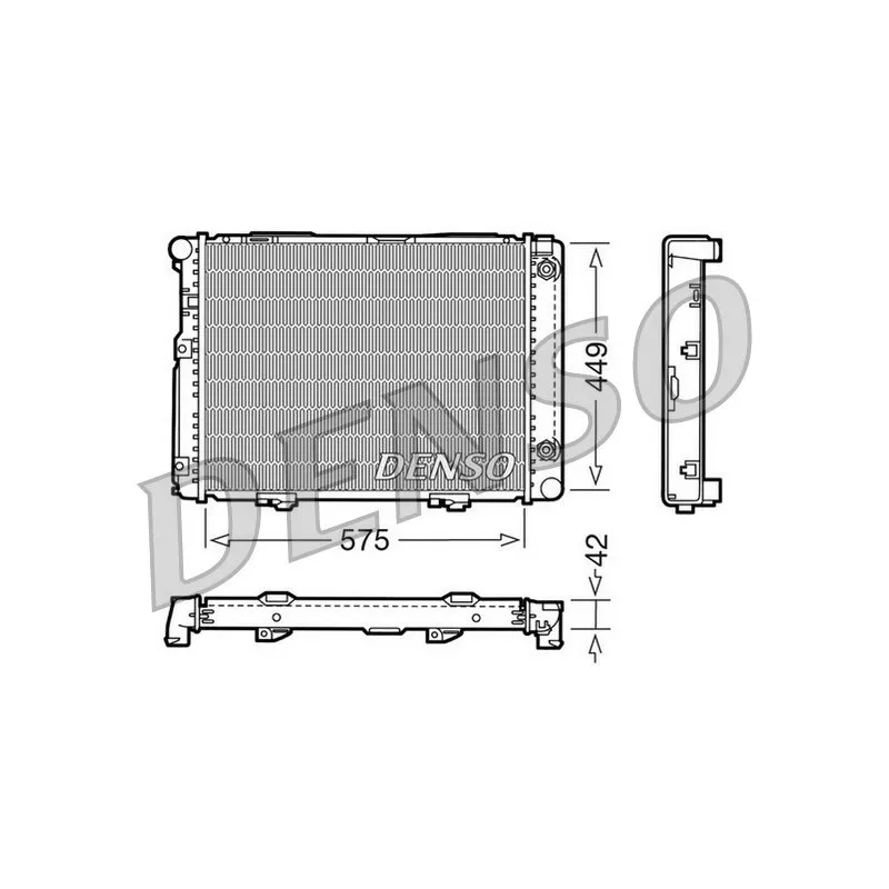 Radiateur, refroidissement du moteur DENSO DRM17060