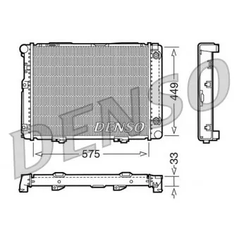 Radiateur, refroidissement du moteur DENSO DRM17061