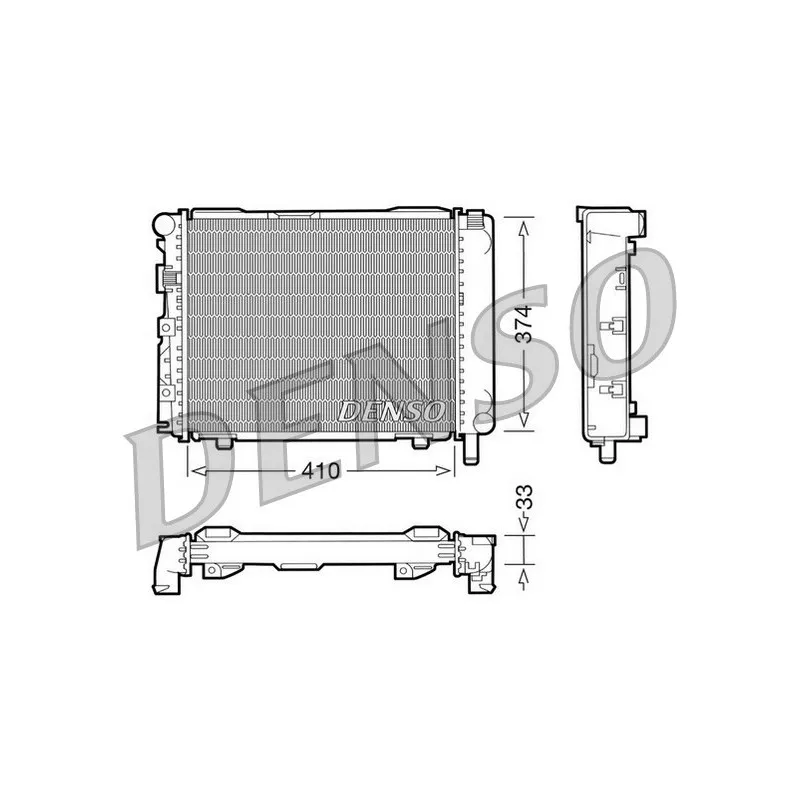 Radiateur, refroidissement du moteur DENSO DRM17062