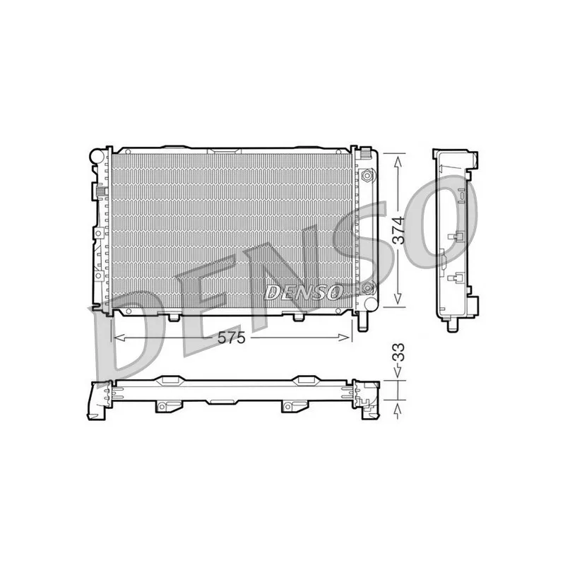 Radiateur, refroidissement du moteur DENSO DRM17063