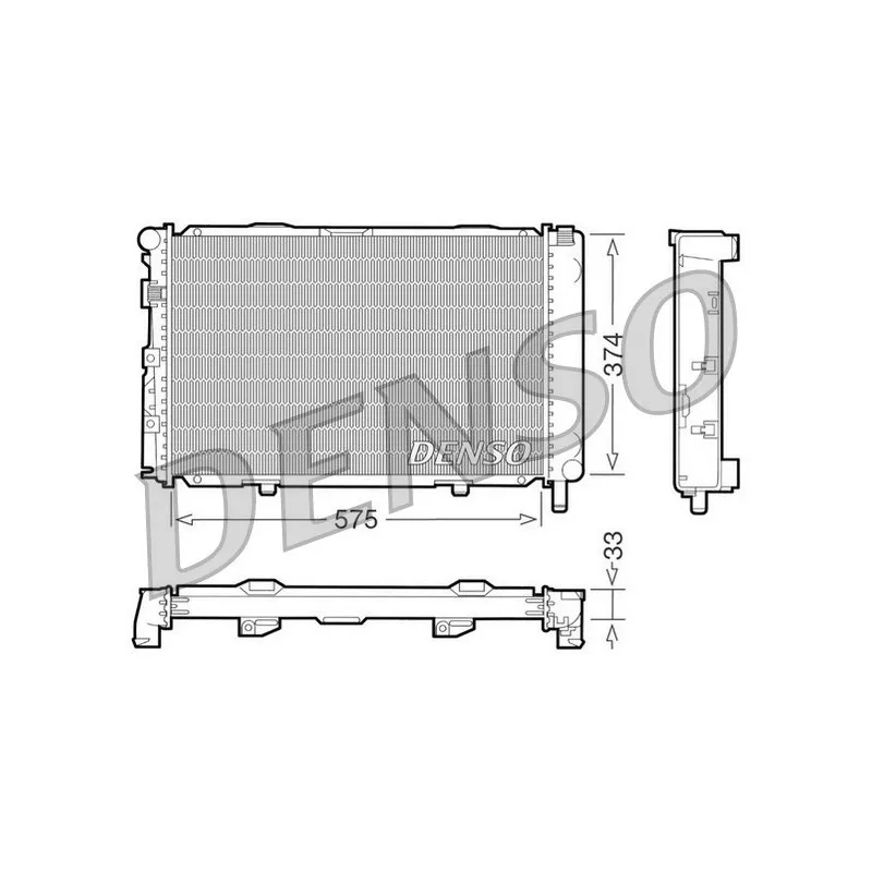 Radiateur, refroidissement du moteur DENSO DRM17064