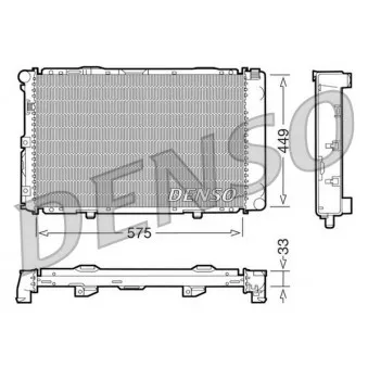 Radiateur, refroidissement du moteur DENSO DRM17066