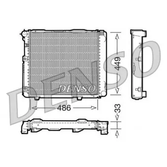 Radiateur, refroidissement du moteur DENSO DRM17068