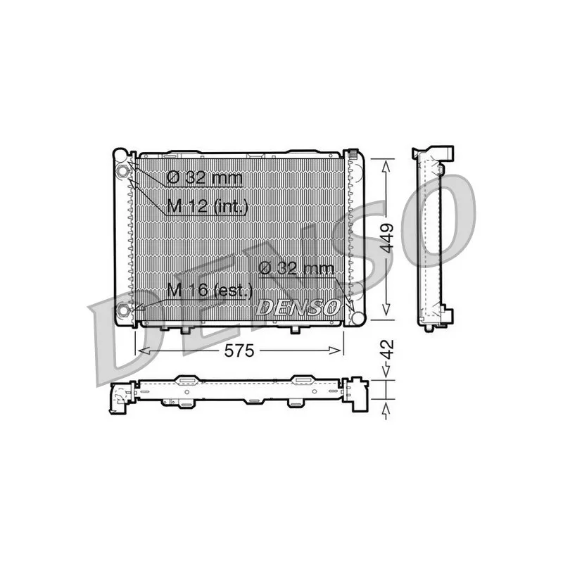 Radiateur, refroidissement du moteur DENSO DRM17069