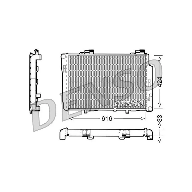 Radiateur, refroidissement du moteur DENSO DRM17070