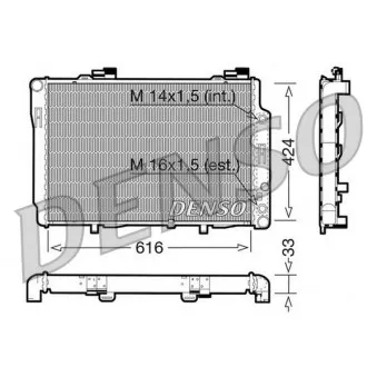 Radiateur, refroidissement du moteur DENSO DRM17071