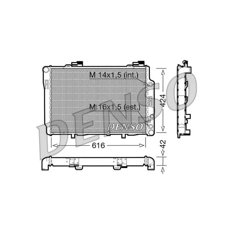 Radiateur, refroidissement du moteur DENSO DRM17073