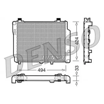Radiateur, refroidissement du moteur DENSO