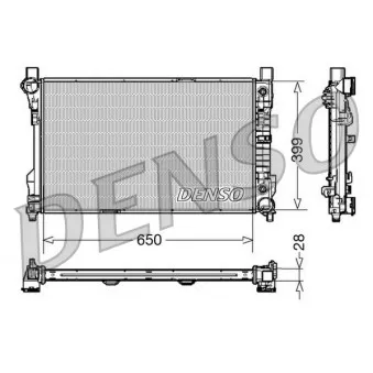 Radiateur, refroidissement du moteur DENSO DRM17079
