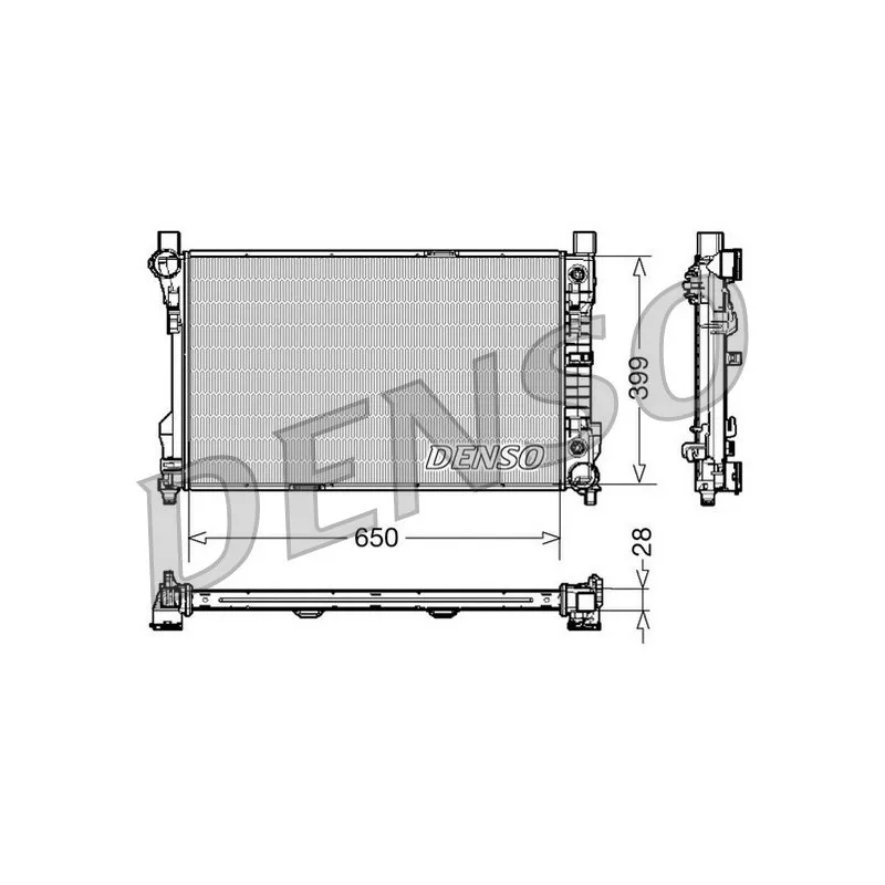 Radiateur, refroidissement du moteur DENSO DRM17079