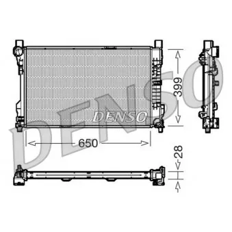 Radiateur, refroidissement du moteur DENSO DRM17080