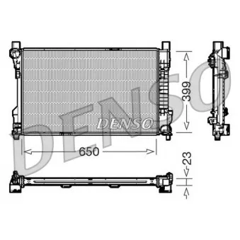 Radiateur, refroidissement du moteur DENSO DRM17081