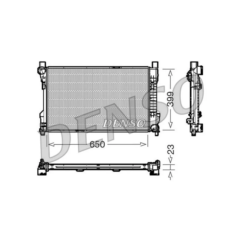 Radiateur, refroidissement du moteur DENSO DRM17081