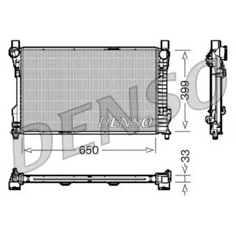 Radiateur, refroidissement du moteur DENSO DRM17082