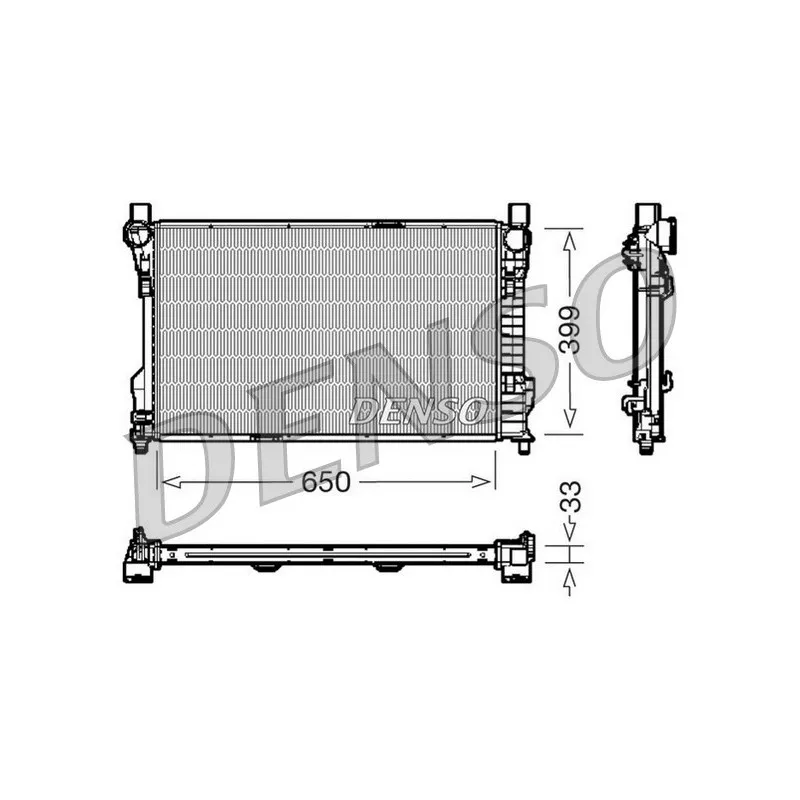 Radiateur, refroidissement du moteur DENSO DRM17082