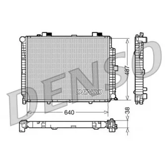Radiateur, refroidissement du moteur DENSO DRM17086