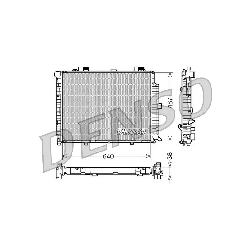 Radiateur, refroidissement du moteur DENSO DRM17087