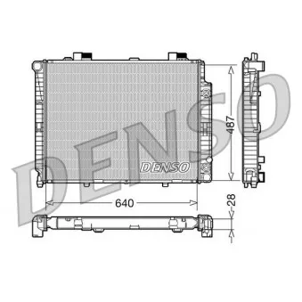 Radiateur, refroidissement du moteur DENSO DRM17088