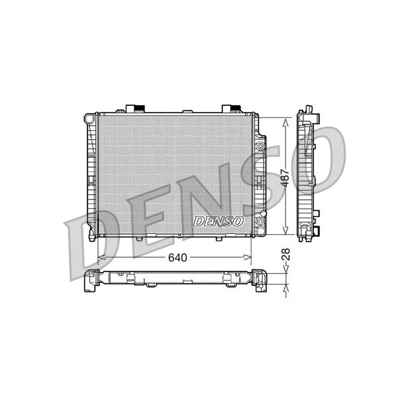 Radiateur, refroidissement du moteur DENSO DRM17088