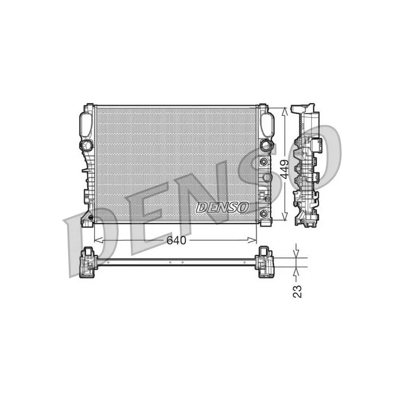 Radiateur, refroidissement du moteur DENSO DRM17090