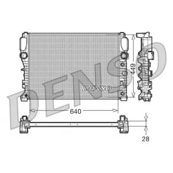 Radiateur, refroidissement du moteur DENSO DRM17091