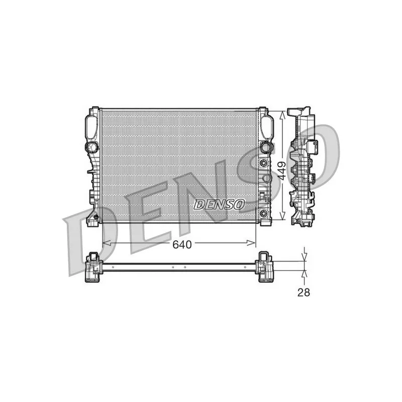 Radiateur, refroidissement du moteur DENSO DRM17091