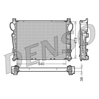 Radiateur, refroidissement du moteur DENSO DRM17094