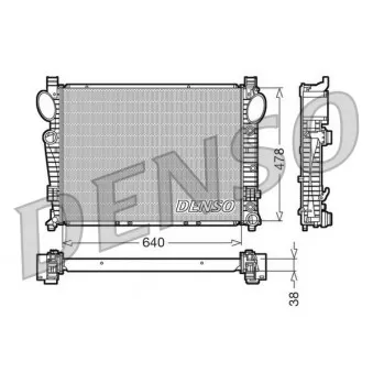 Radiateur, refroidissement du moteur DENSO DRM17095