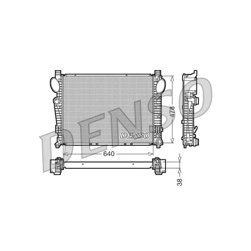 Radiateur, refroidissement du moteur DENSO DRM17095