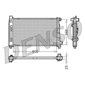 Radiateur, refroidissement du moteur DENSO DRM17100