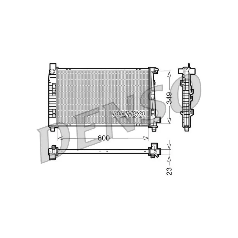 Radiateur, refroidissement du moteur DENSO DRM17100
