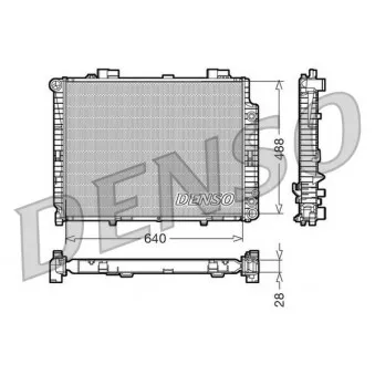 Radiateur, refroidissement du moteur DENSO DRM17101