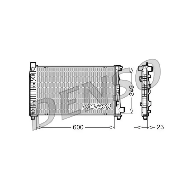 Radiateur, refroidissement du moteur DENSO DRM17102