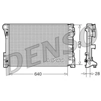 Radiateur, refroidissement du moteur DENSO DRM17110