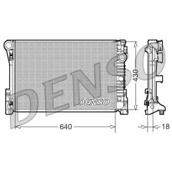 Radiateur, refroidissement du moteur DENSO DRM17111