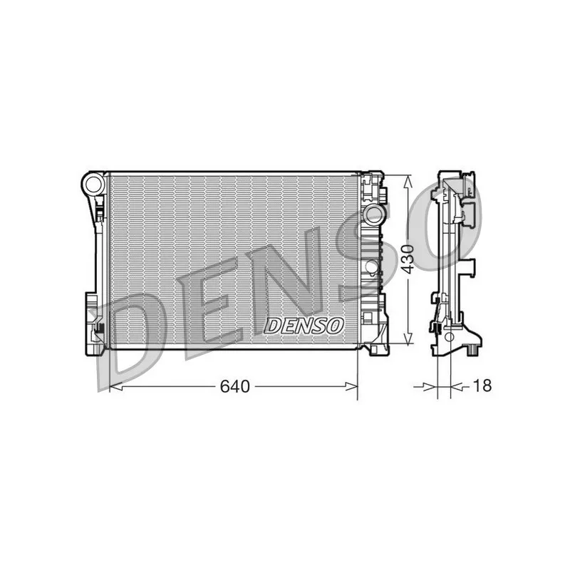 Radiateur, refroidissement du moteur DENSO DRM17111