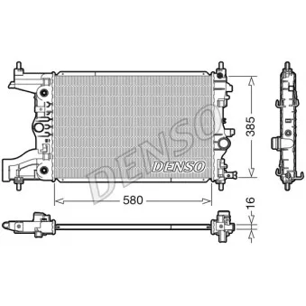 Radiateur, refroidissement du moteur DENSO DRM20005