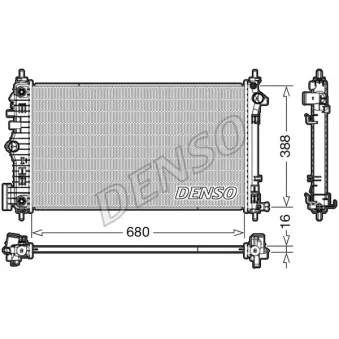Radiateur, refroidissement du moteur DENSO DRM20007