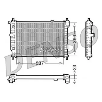 Radiateur, refroidissement du moteur DENSO DRM20012