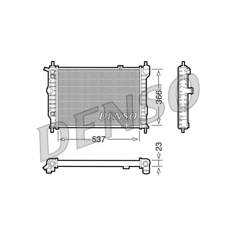 Radiateur, refroidissement du moteur DENSO DRM20012