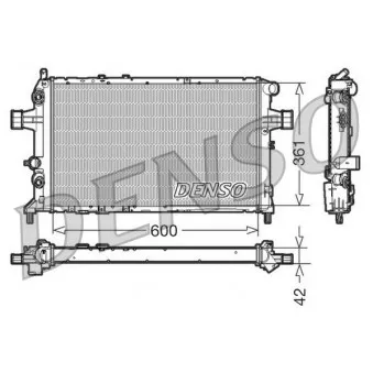 Radiateur, refroidissement du moteur DENSO DRM20016
