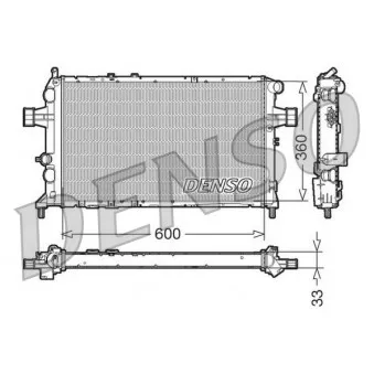 Radiateur, refroidissement du moteur DENSO DRM20018