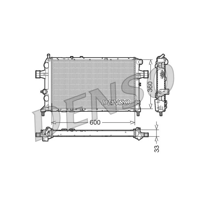 Radiateur, refroidissement du moteur DENSO DRM20018