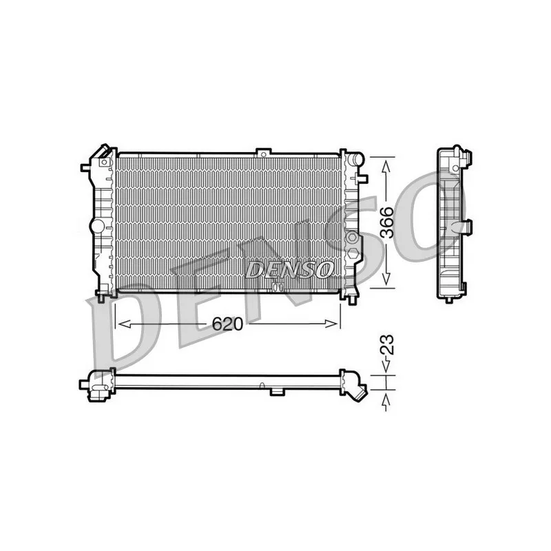 Radiateur, refroidissement du moteur DENSO DRM20020