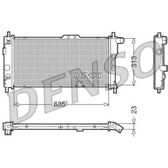 Radiateur, refroidissement du moteur DENSO DRM20032