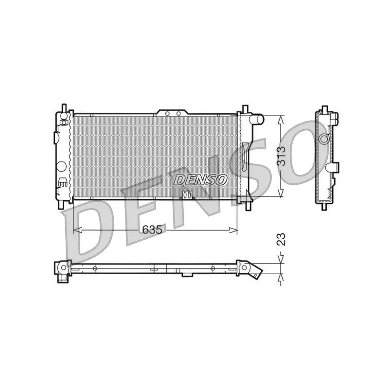 Radiateur, refroidissement du moteur DENSO DRM20032