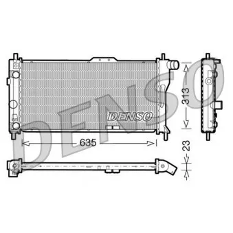 Radiateur, refroidissement du moteur DENSO DRM20034