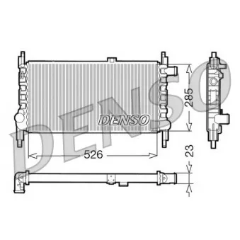 Radiateur, refroidissement du moteur DENSO DRM20035