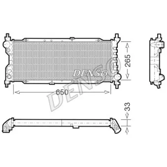 Radiateur, refroidissement du moteur DENSO DRM20036